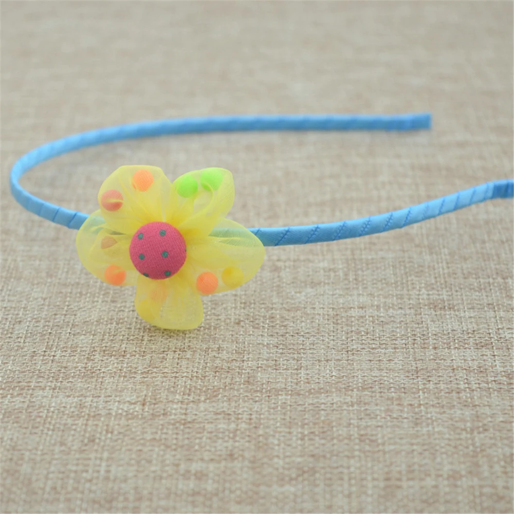 Обруч для волос в Корейском стиле девочек модный ободок с пятью лепестками и
