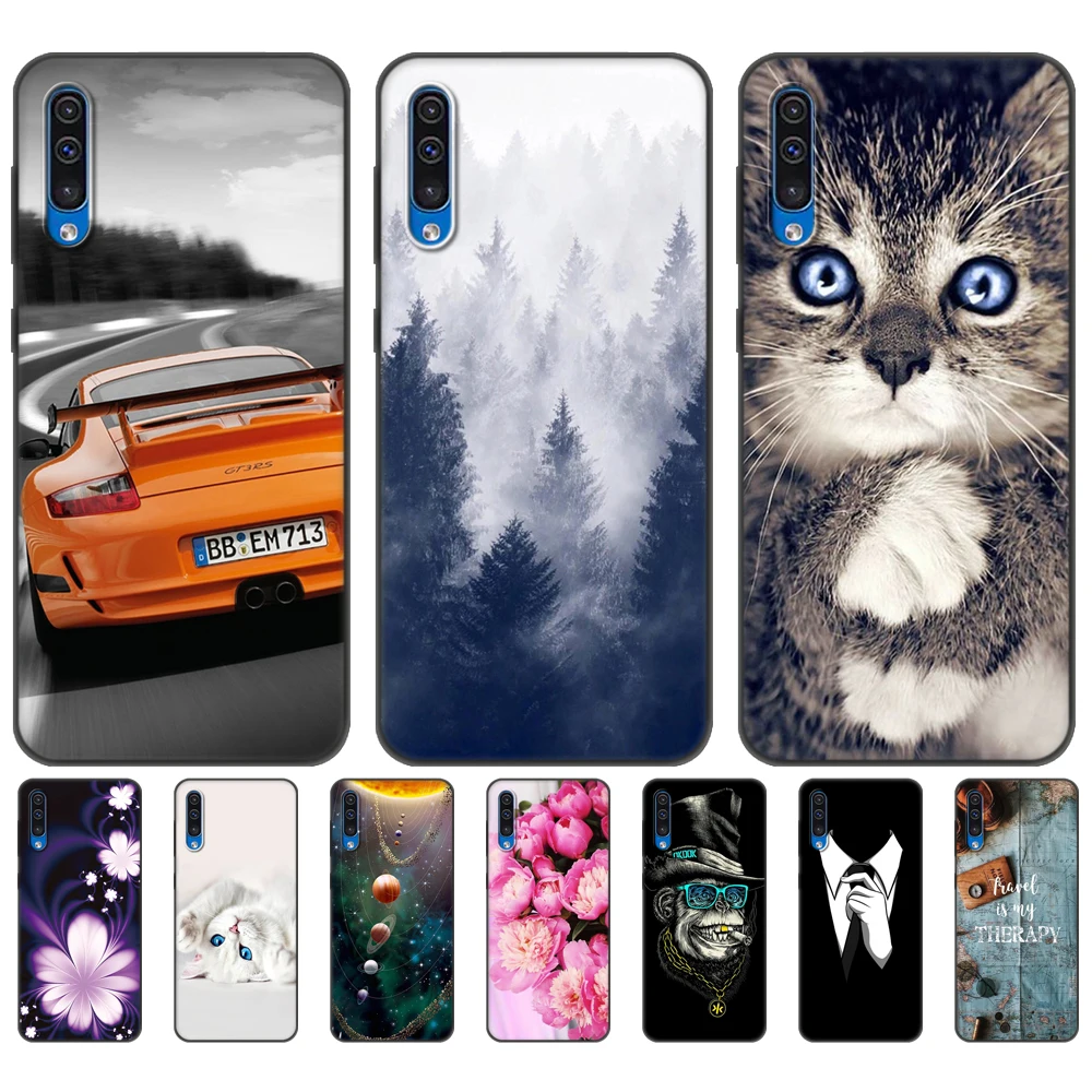 

For Samsung Galaxy A50S Case Soft Silicon phone cases For Samsung A50S A507 A507F SM-A507F 6.4" Back covers black tpu case