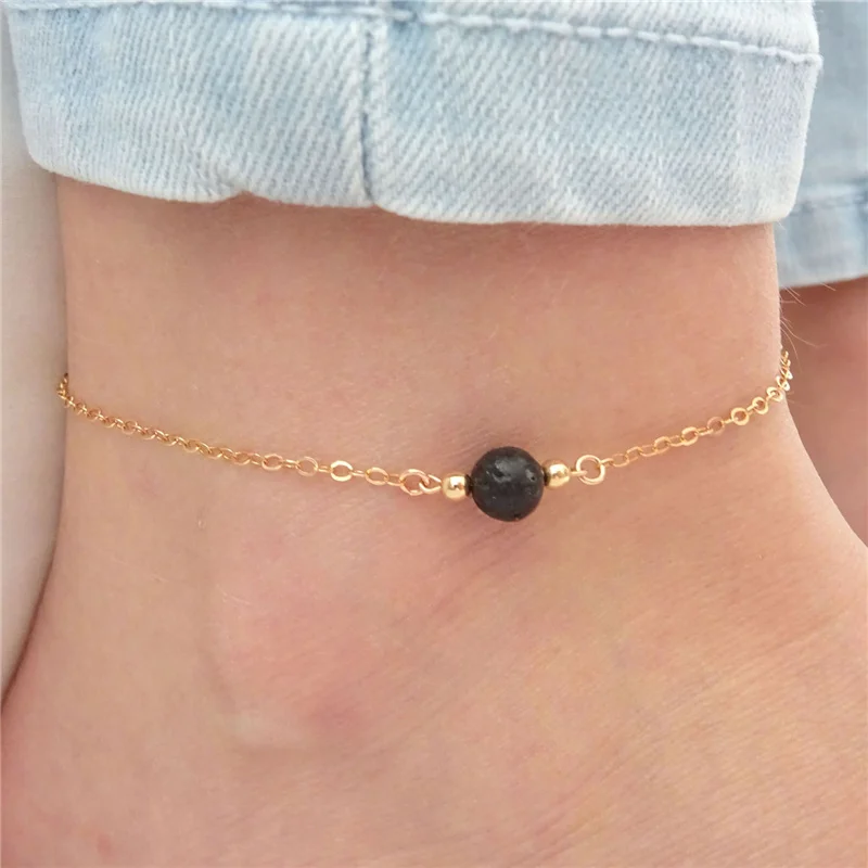 Браслет на ногу в виде пентаграммы для мужчин и женщин Пляжная цепочка с