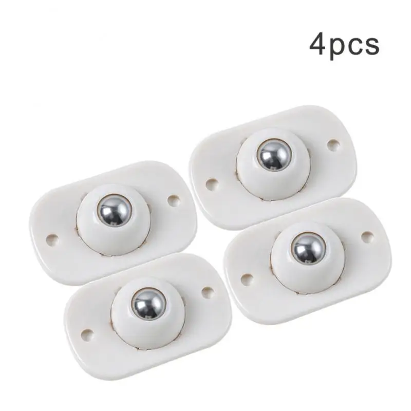 

4pcs universal wheel Pulley Caster Pulley Paste Type 360 Degrees furniture moving tool Sticky Low-noise Storage Box Roller