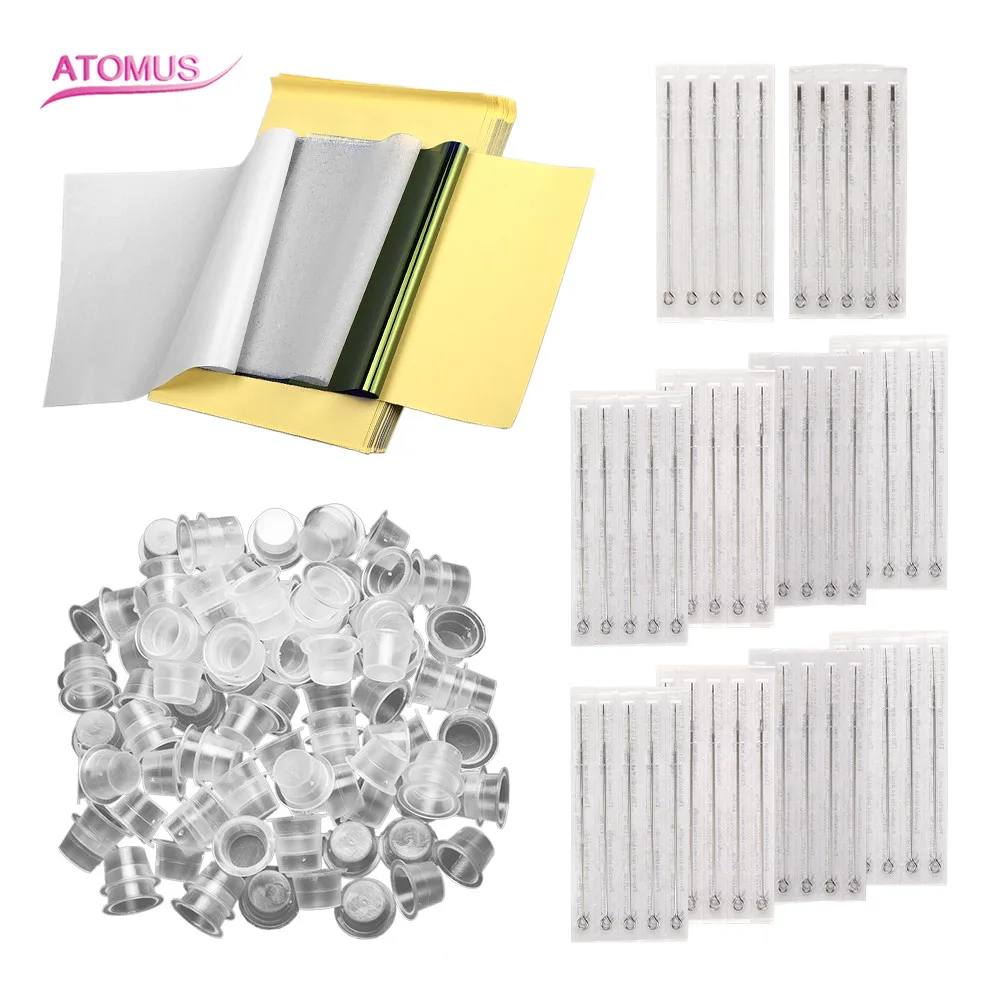 Тату иглы Микс переводная бумага для тату одноразовые чернила чашка