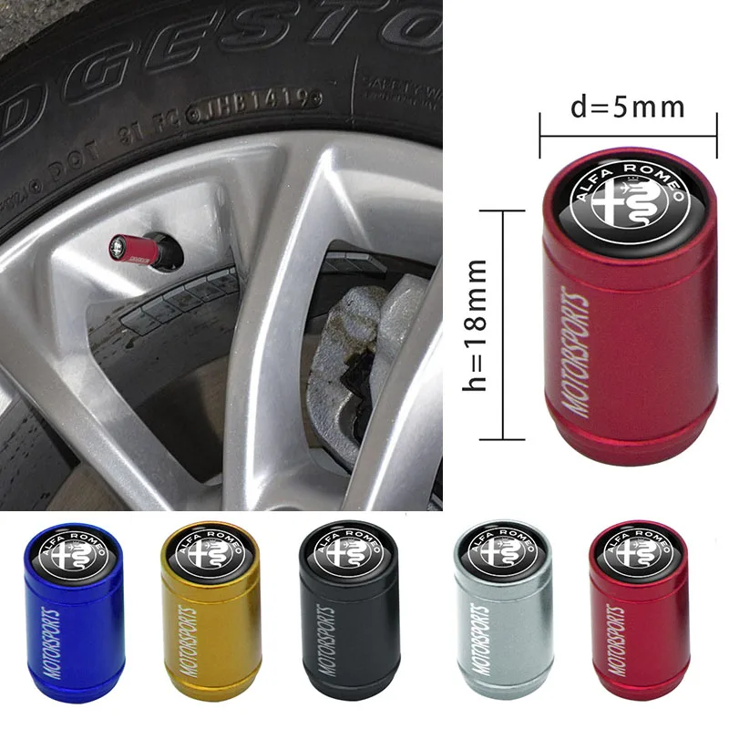 

4 шт., колпачки для клапанов автомобильных шин Alfa Romeo 159 147 156 Giulietta 147 159 Mito