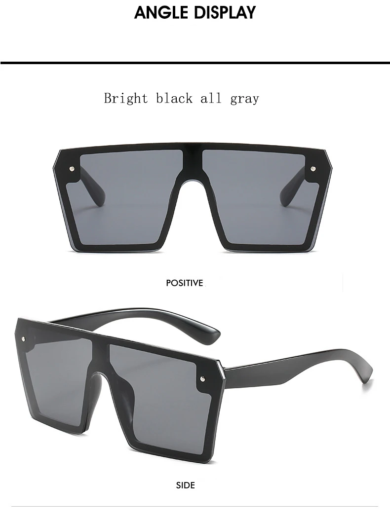 Новинка 2020 большие квадратные солнцезащитные очки женские Роскошные брендовые