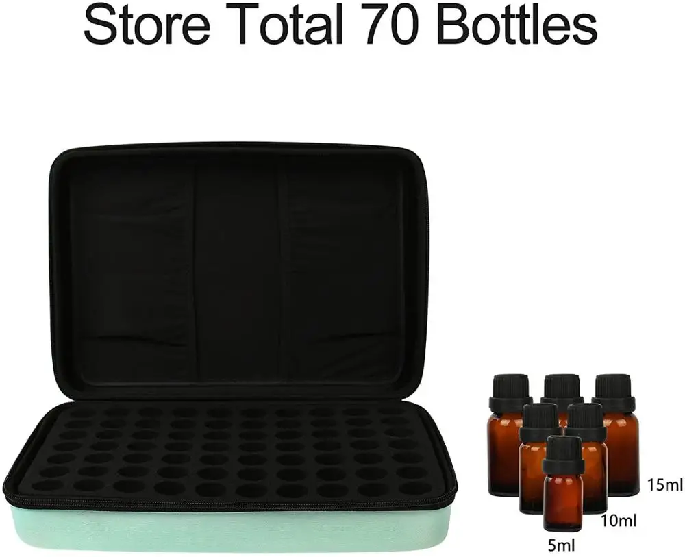 Чехол для эфирных масел 70 бутылок + наклейки Открыватель трубки пипетки и многое