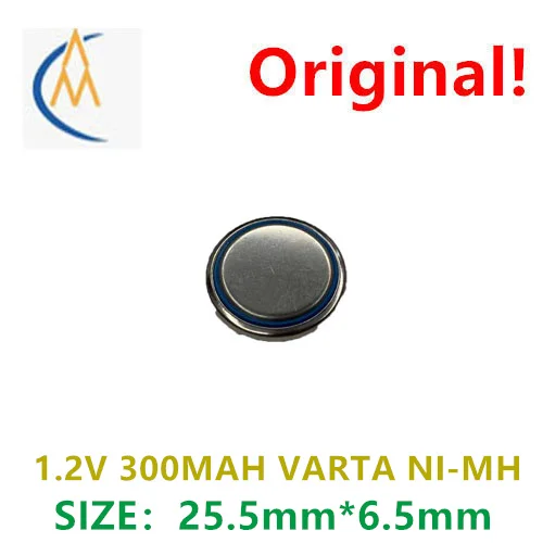 

Никель-металлогидридная перезаряжаемая батарея/кнопка Varta Ni-MH 300 мАч 1,2 в со сварными ножками резервное время хранения памяти