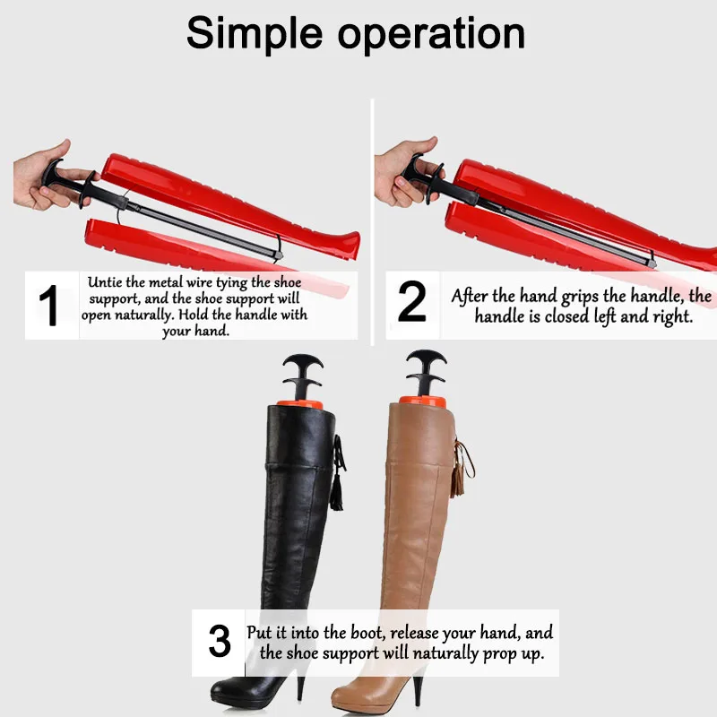 2 PCS Shoe tree high heels women boots shaper exquisite high-barreled leather boot support boots shape shoe stretcher