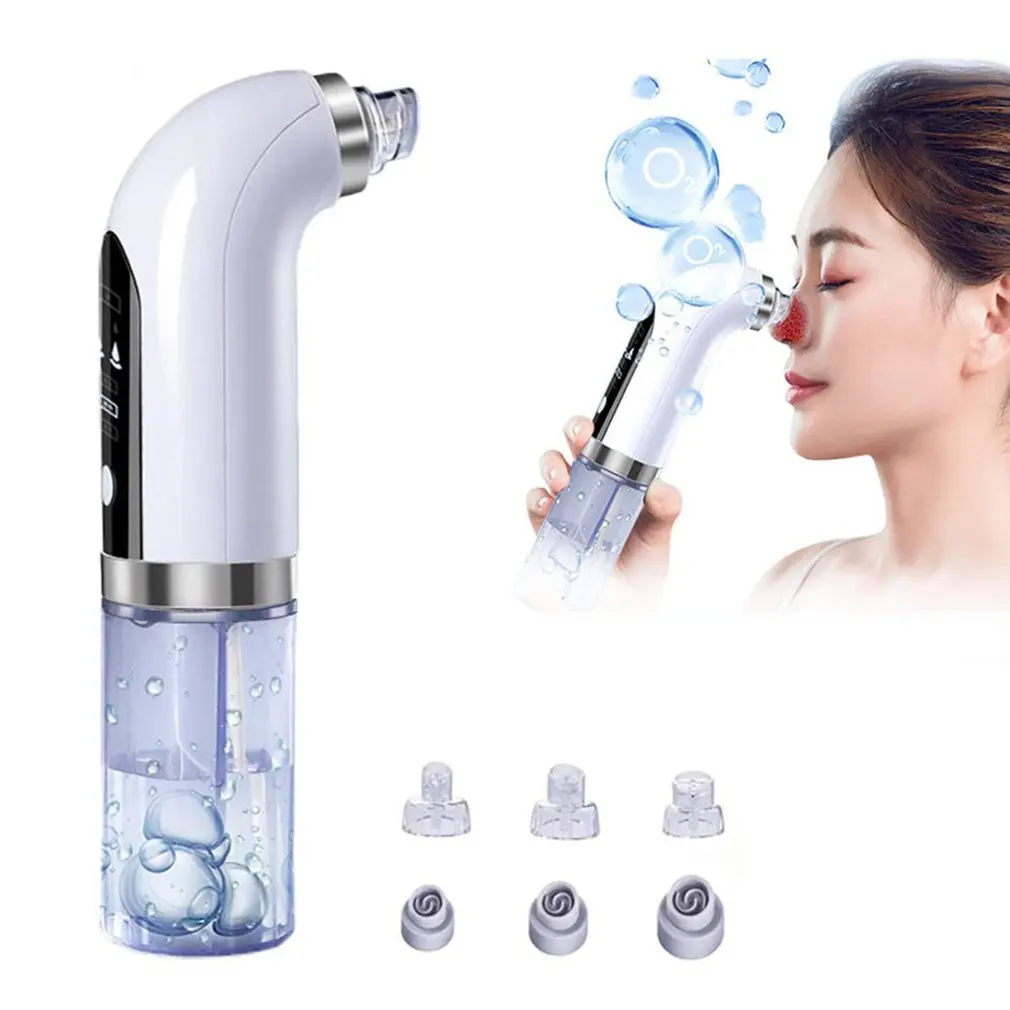 

New Electric Blackhead Acne Pore Removal Vacuum Cleaner Face Spatula Peeling Cavitation Water Cycle Skin Pore Cleanser Apparatus