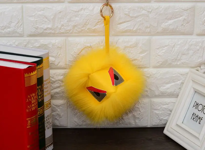

Wholesale Fashion DemonLittle Monster Keychain Pendant Fur Lafayette Monster Key Chains Lovely Woman Plush Leather Car Keyrings