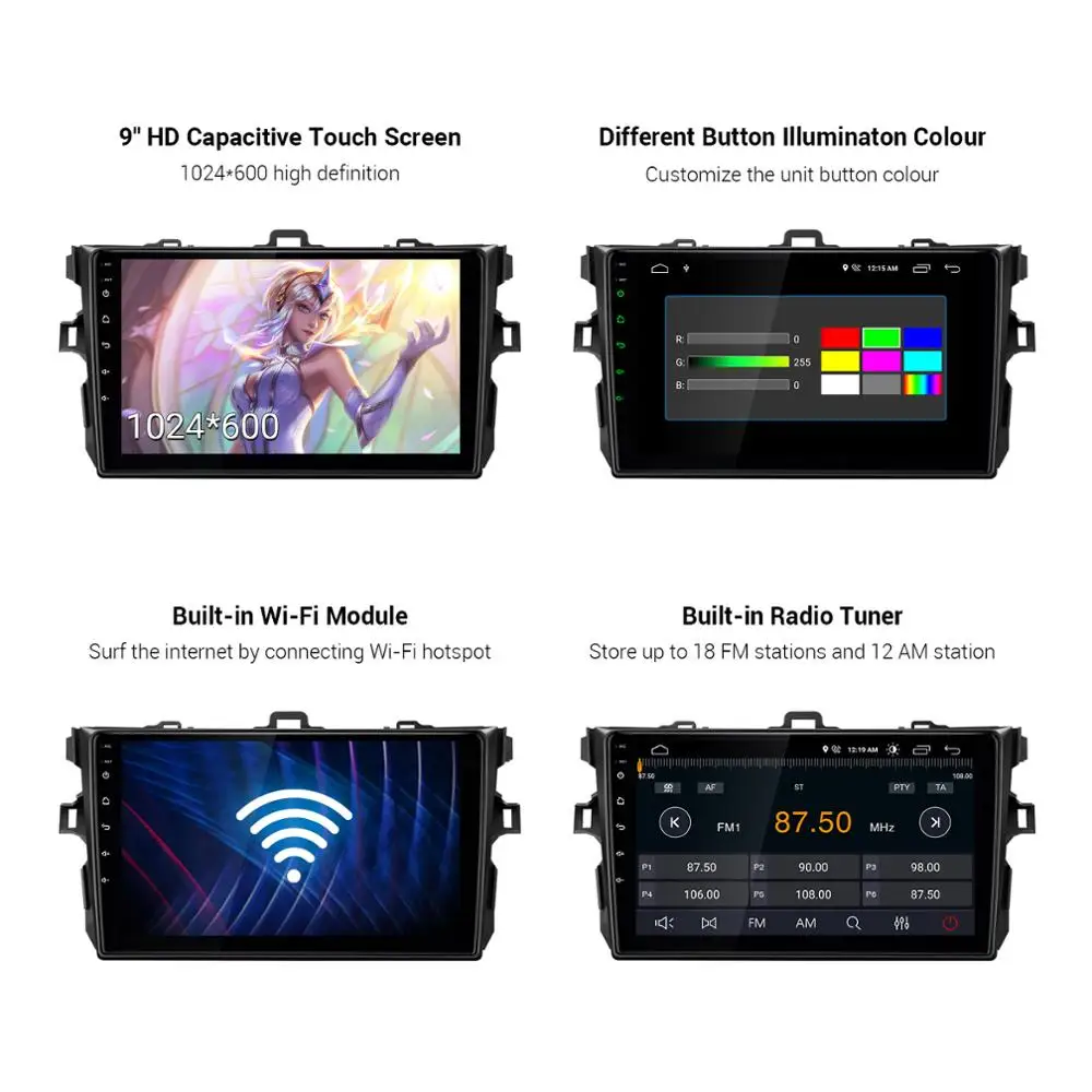 XTRONS 9 ''IPS автомобильный стерео радио плеер DSP DVR OBD2 Bluetooth GPS для Toyota Corolla 2007 2008 2009