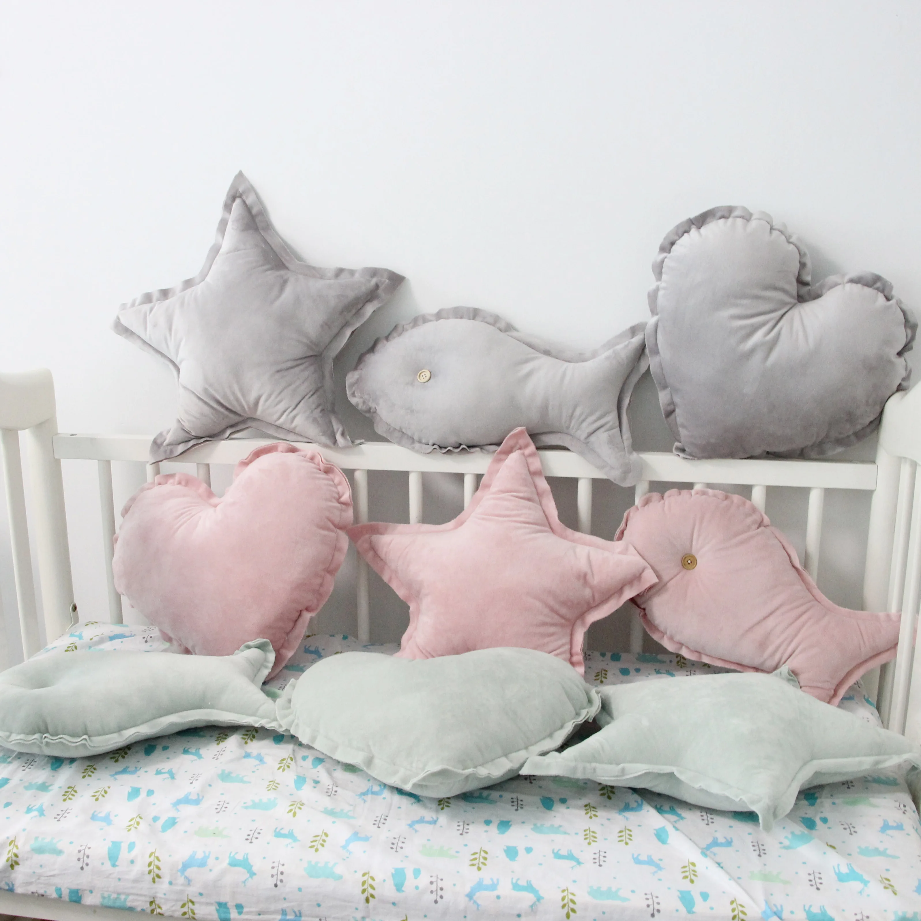 Плюшевая подушка в форме звезды и сердца детские подушки подарок на день