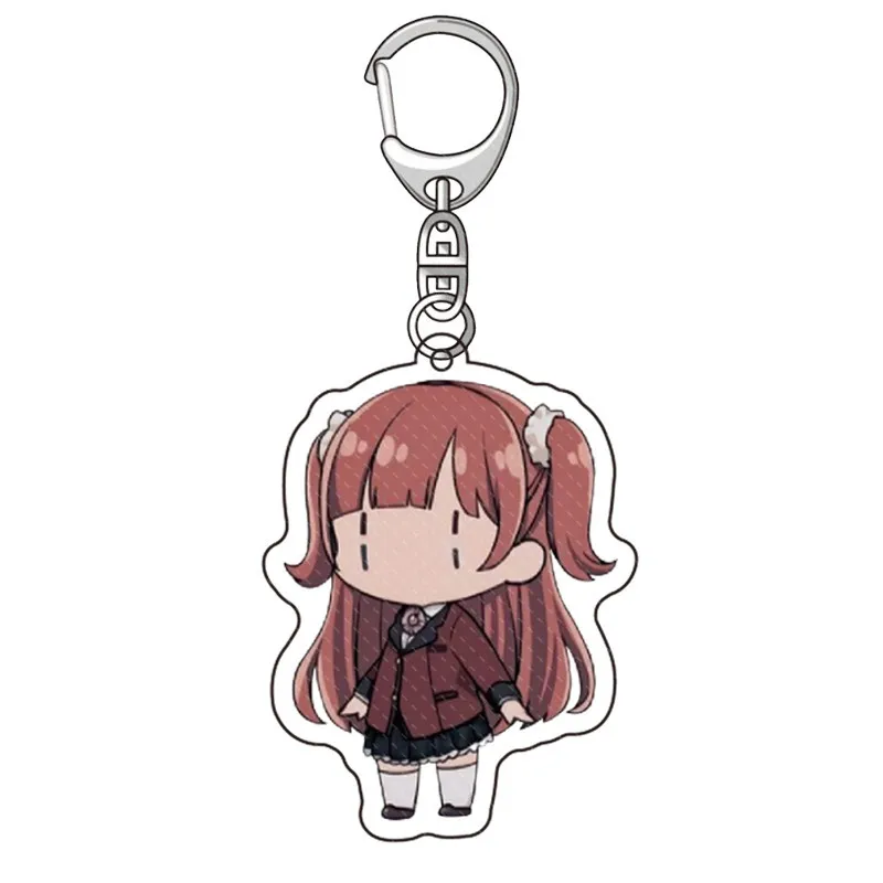 Брелок для ключей с японским аниме Kakegurui серебристый мультяшными фигурками