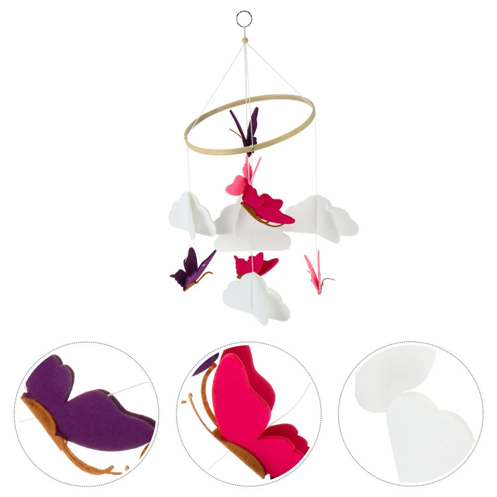 

Crib Mobile Felt Wind Chime Baby Hanging Nursery Decor Baby Bed Mobile Toys