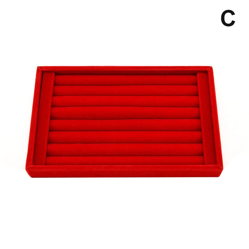 New Hot Ring Jewelry Pendant Velvet Display Organizer Tray Holder Earring Storage Case YAA99 | Украшения и аксессуары