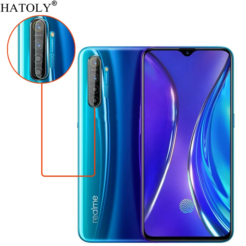 2 шт. прозрачное закаленное стекло для объектива OPPO Realme X2 полное склеенное задней