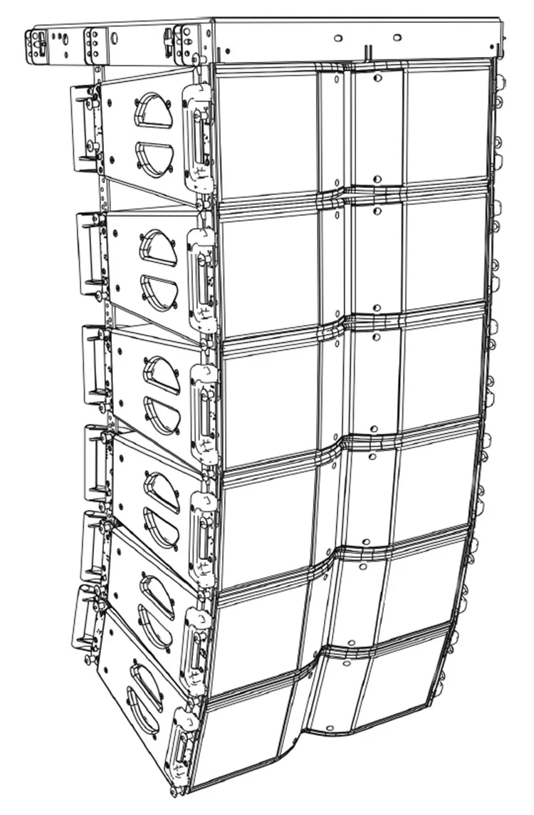 

Dual 8 inch LF Speakers Audio System Sound 139 dB Line Array Speaker