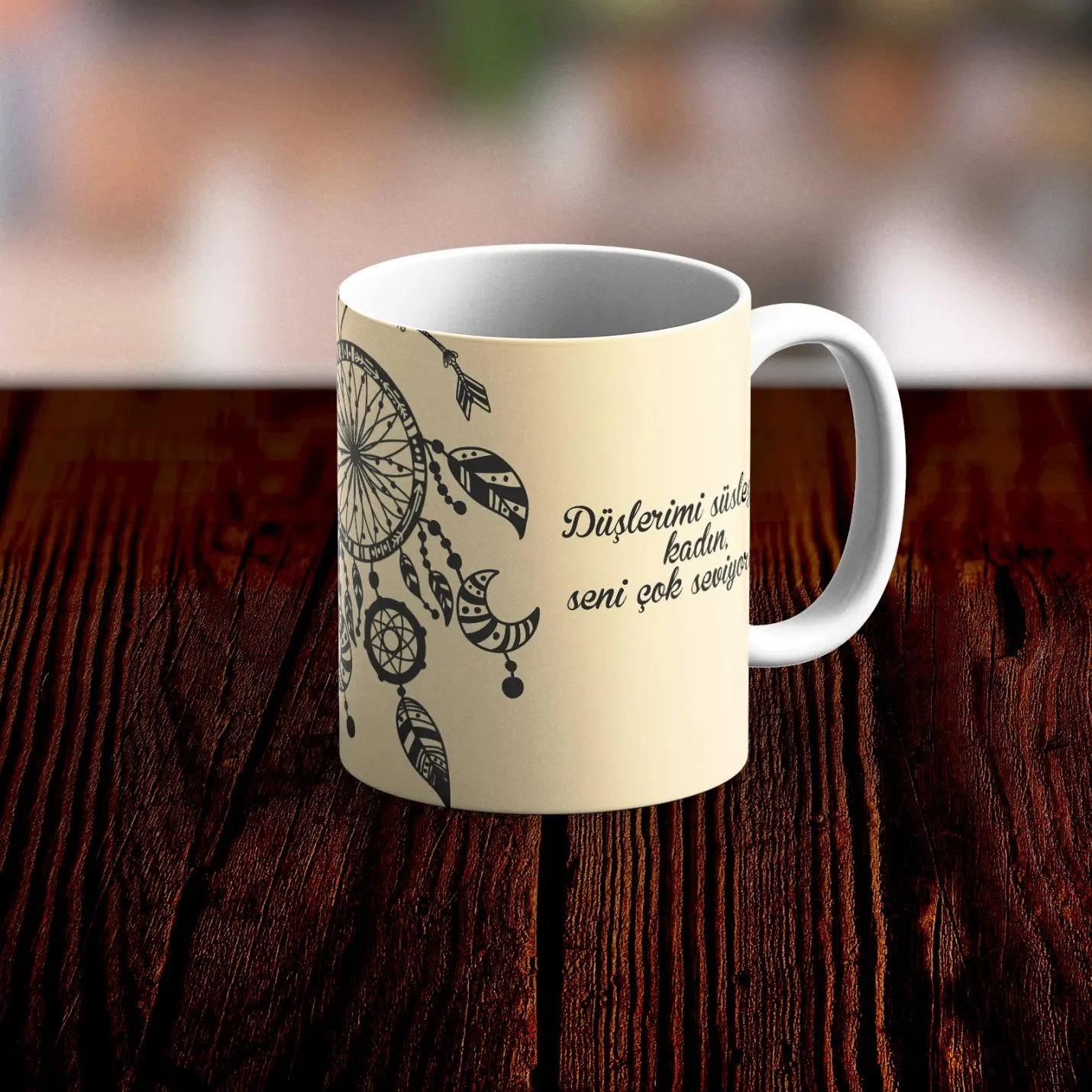 

Romantic Design White Mug Cup No29