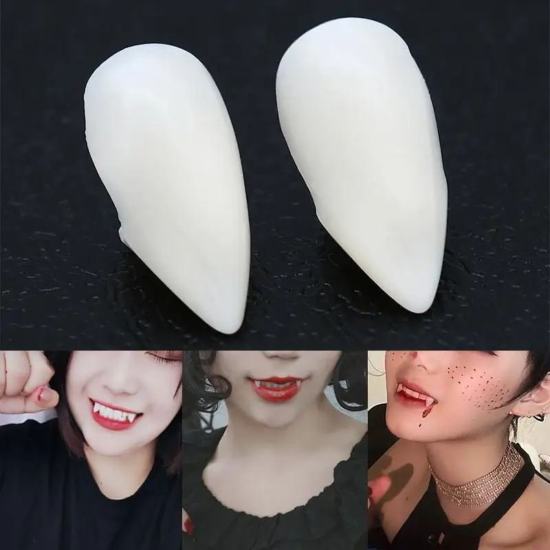 4 size Vampire Teeth Fangs Dentures Props Halloween Costume Party Supplies Holiday DIY Decorations Horror Adult For Kids | Дом и сад