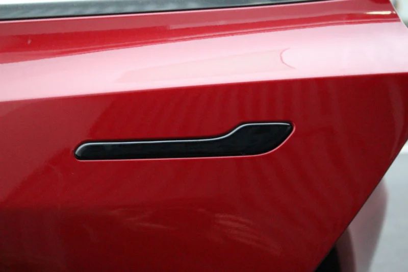 Для Tesla Model 3 автомобильная ручка для двери Набор цветных защитных наклеек 3D PU