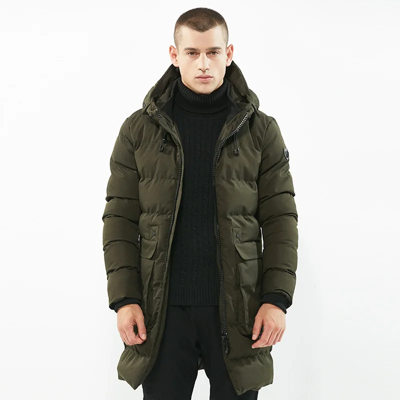 

MRMT 2020 Brand New Men's Cotton-padded Jacket Medium and Long Coat Overcoat for Male Cotton-padded Outer Wear Clothing