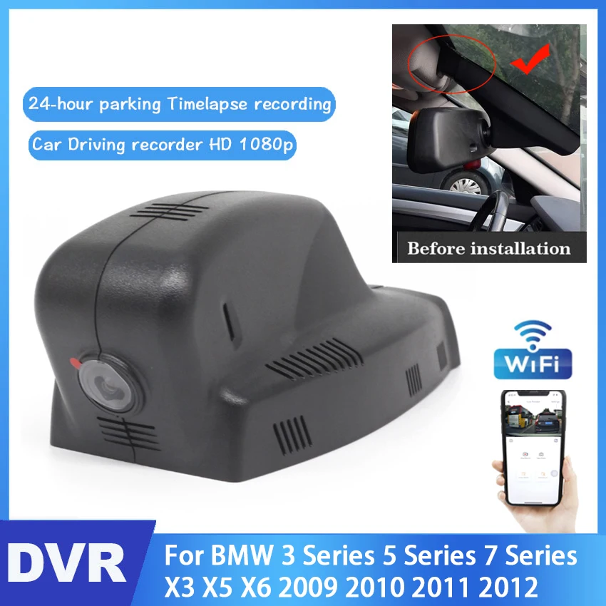 Car DVR Wifi Video Recorder Dash Camera For BMW 3 Series 5 Series 7 Series X3 X5 X6 2009 2010 2011 2012 Night vision full hd