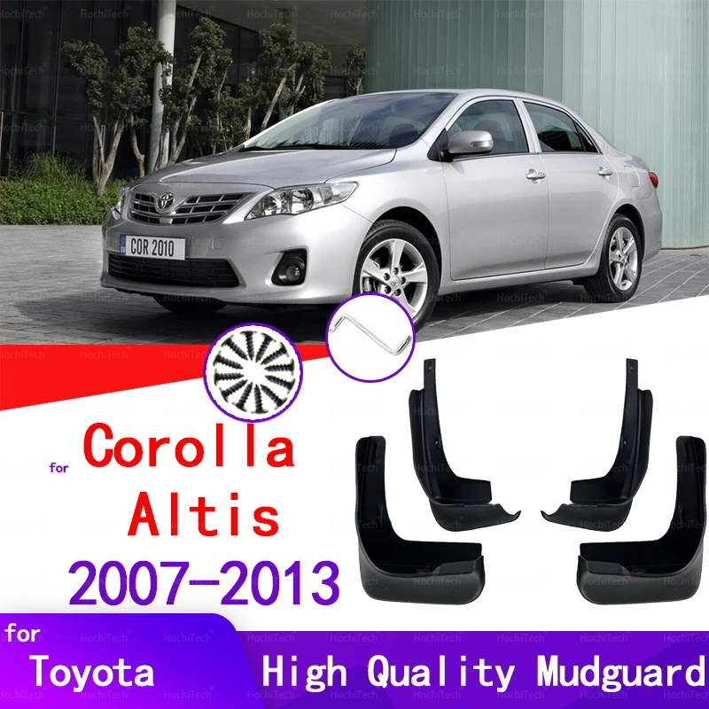 

for Toyota Corolla Altis E140 2007~2013 Car Fender Mudguard Mud Flaps Guard Splash Flap Car Accessories