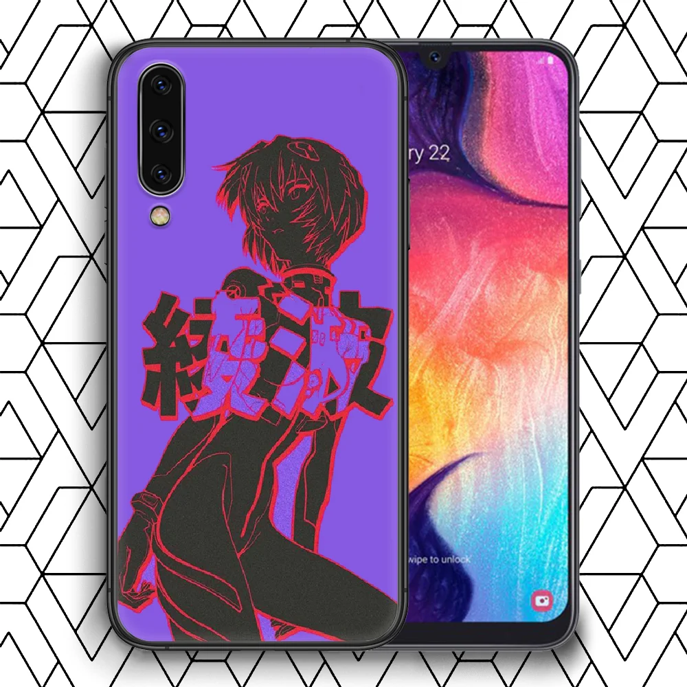 

Genesis Evangelion NGE EVA Phone Case Cover For Samsung Galaxy A 8 10 11 20E 21 30 40 50 51 70 71 81 S black Cover Luxury Funda