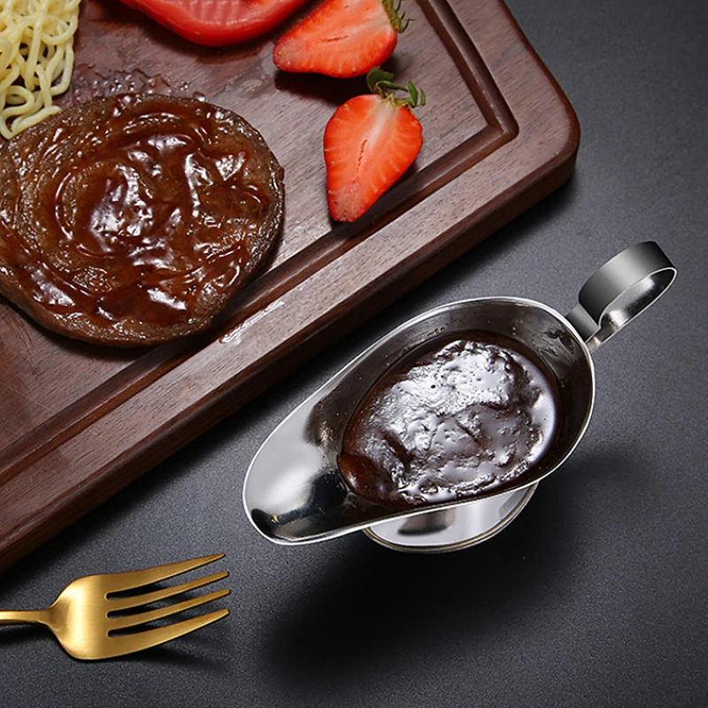 Соус для соуса из нержавеющей стали 304 стейк черный перец соус посуда томатный