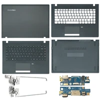 new for lenovo e31 70 e31 80 series laptop lcd back coverhingespalmrestbottom casevga audio board black