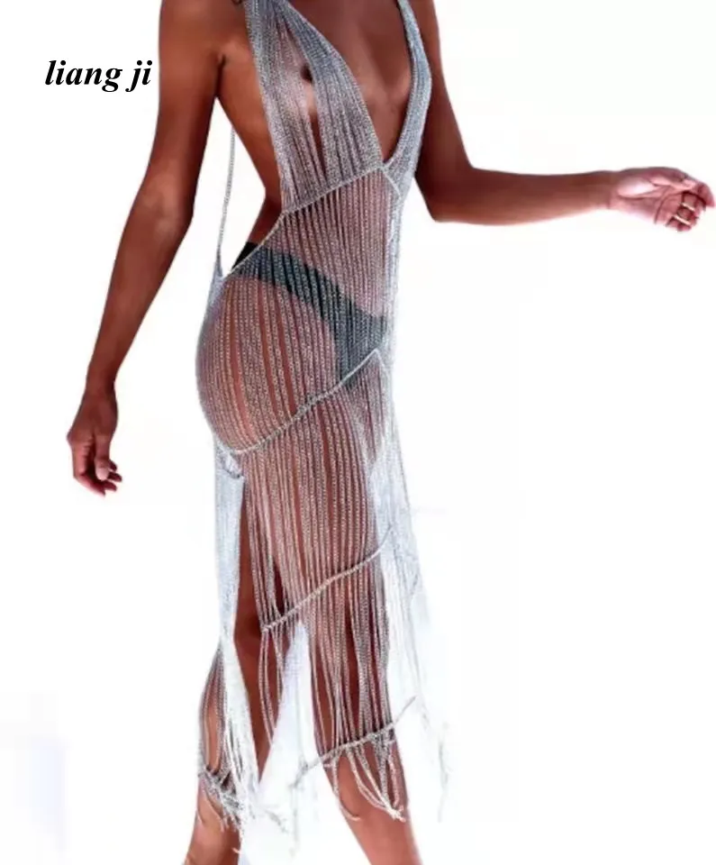 Сексуальная цепочка для тела искусственная бикини пляжная одежда нагрудная