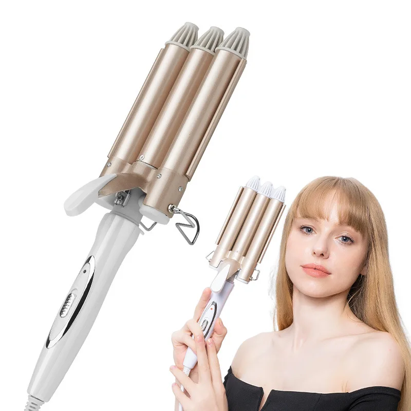 

Heyprincess 3 Barrels Professional Hair Curling Iron Ceramic Triple Hair Curler Irons Hair Wave Waver Styling Tools Hair Styler