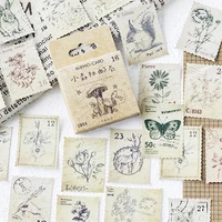 46 pcs vintage forest post decorative sticker diy diary journal scrapbooking planner label stickers aesthetic kawaii stationery