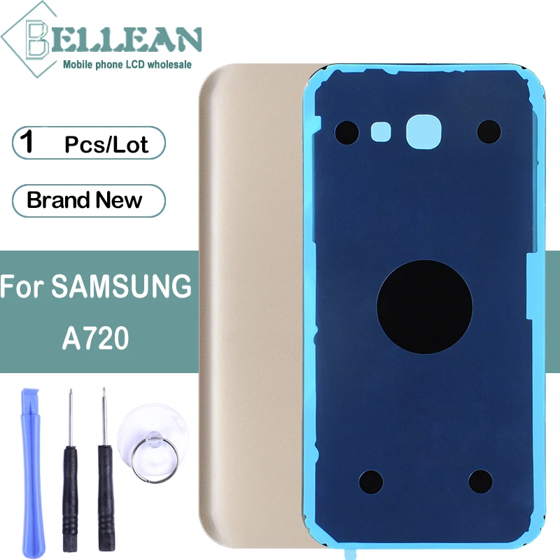 1 шт. Dinamico A7 2017 задняя крышка для Samsung Galaxy A720 батареи дверь панель корпус стекло