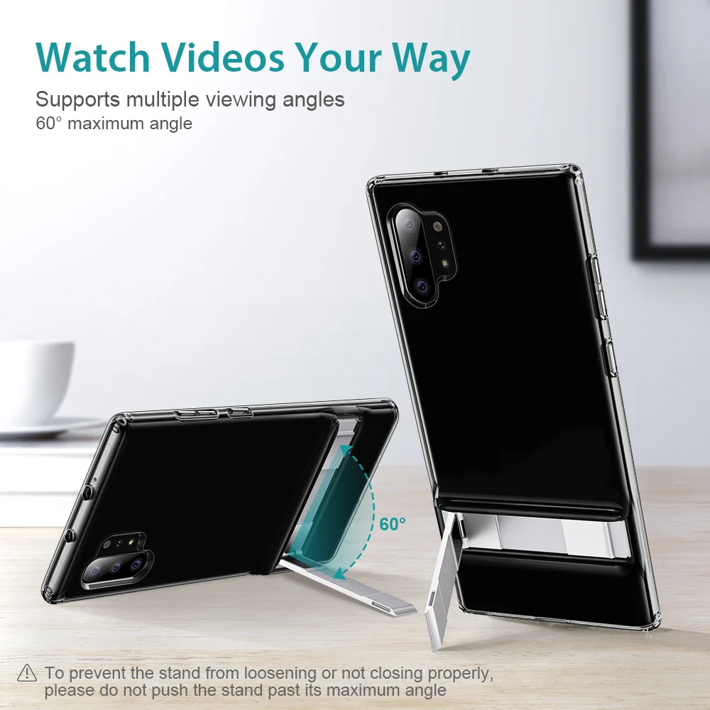 Металлический Чехол ESR с подставкой для Samsung Galaxy Note 10 S10 Plus чехол из ударопрочного