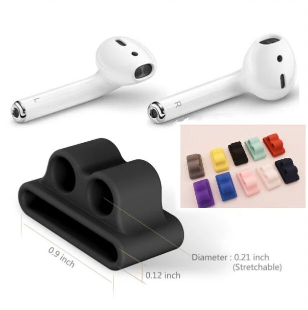 50 шт. для Apple гарнитура для airpods держатель чехол для Iwatch ремешок анти-потеря силиконовый рукав ремешок для часов с кронштейном