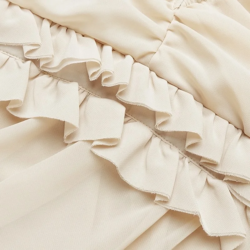 VC все бесплатная доставка 2020 горячее новое поступление оборки дизайн с длинными