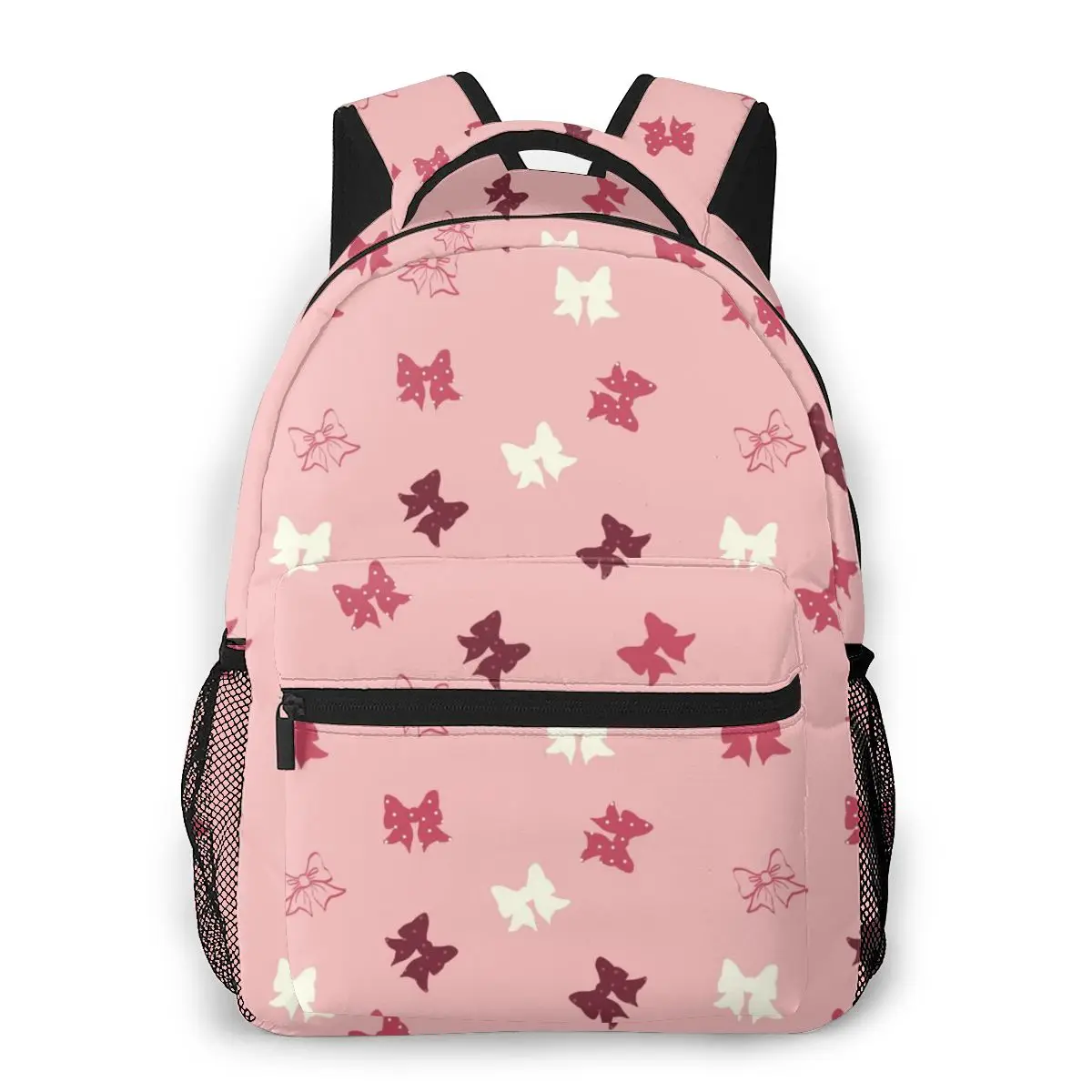 Фото Бесшумный дизайн милый женский студенческий рюкзак школьная сумка с бантом