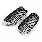 Пара алмазных передних грилей для BMW F30 F35 F10 F11 F18 G30 G38 E70 E71 F15 F16 3 5 7 Series X5 X6, Стайлинг автомобиля