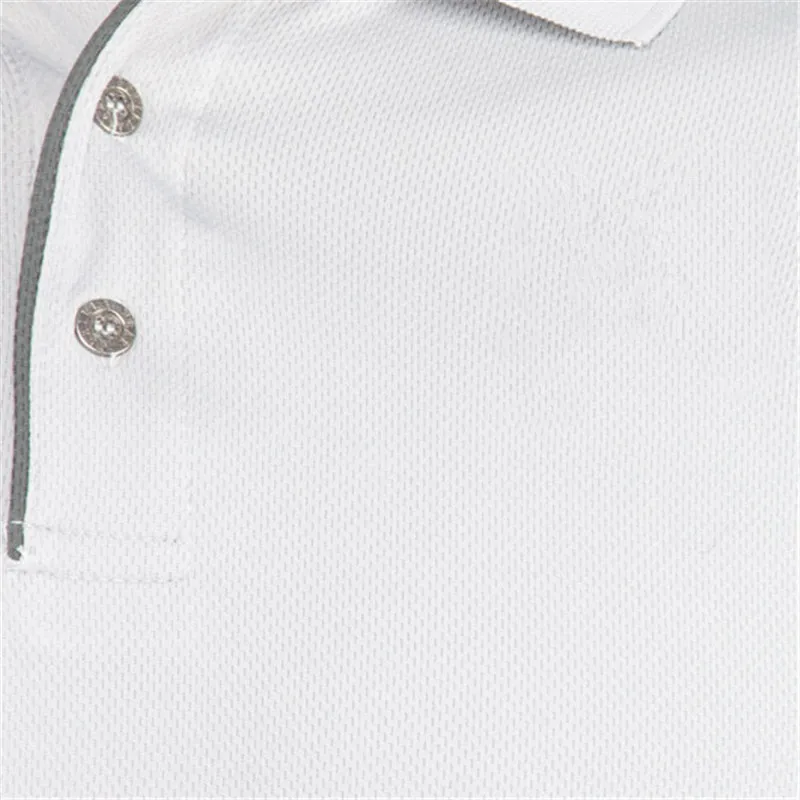Бренд Camisa masculina мужские рубашки поло быстросохнущие с коротким рукавом мужские рубашки поло спортивные майки Golftennis размер плюс Мужской топы