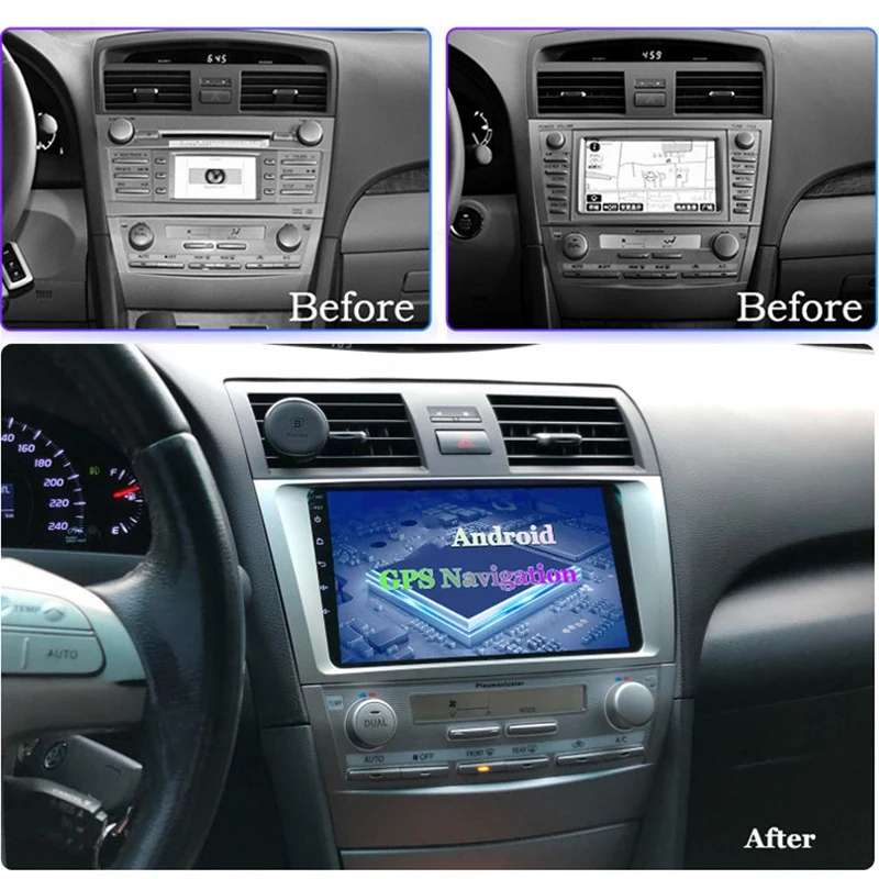 

9 Inch Android 10 HD Car MP5 Player Stereo Radio 2+16GB Wifi Bluetooth GPS Navigation for Toyota Camry 2007-2011
