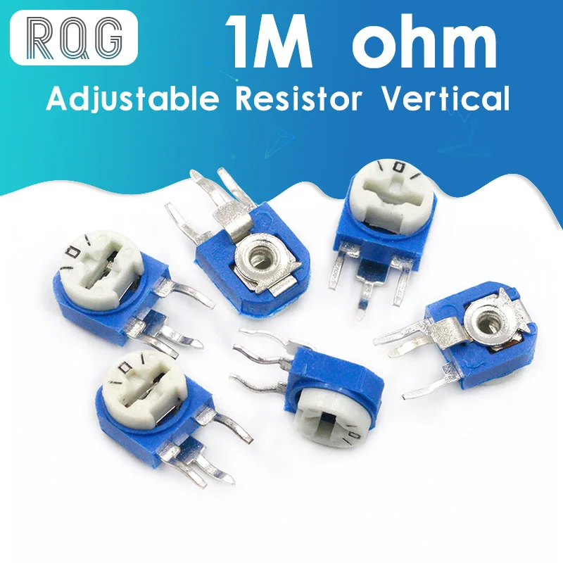 

20pcs RM063 RM-063 100 200 500 1K 2K 5K 10K 20K 50K 100K 200K 500K 1M ohm Trimpot Trimmer Potentiometer variable resistor