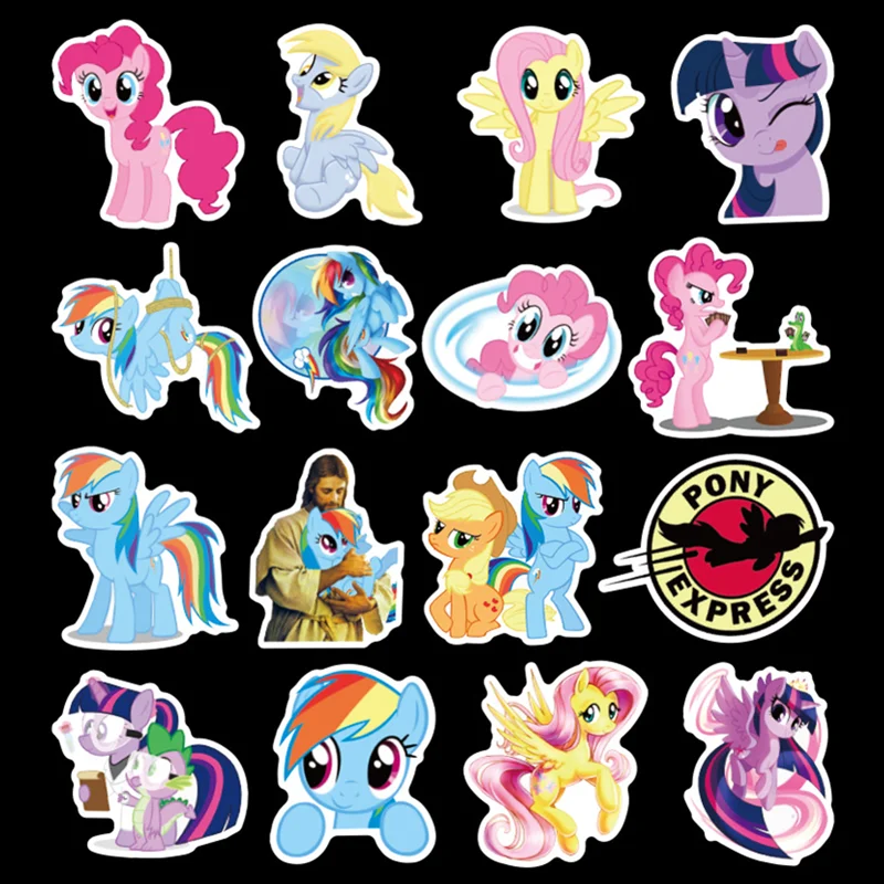 50 92 шт. с рисунком из мультфильма Мой маленький Стикеры изображением пони