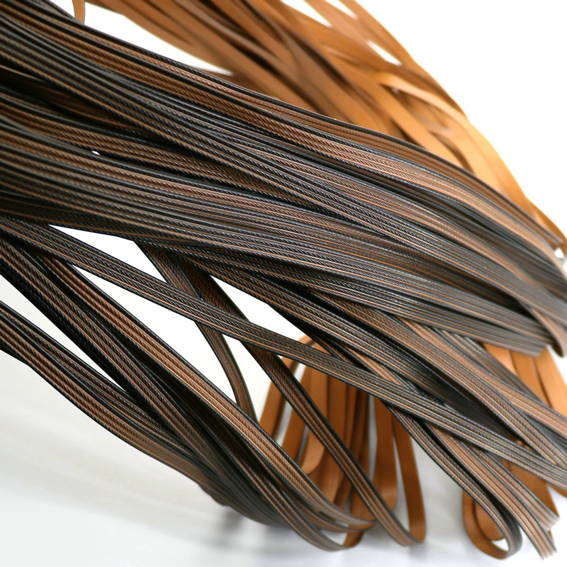 500G Brown color Four lines flat synthetic rattan weaving material plastic for knit and repair chair table hammock etc | Мебель
