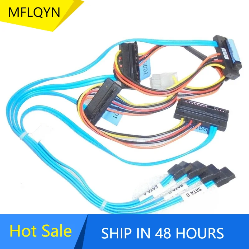 

NEW OEM Dell PowerEdge R410 4x SATA to 4x SAS/SATA HDD Hard Drive Cable P459G TO