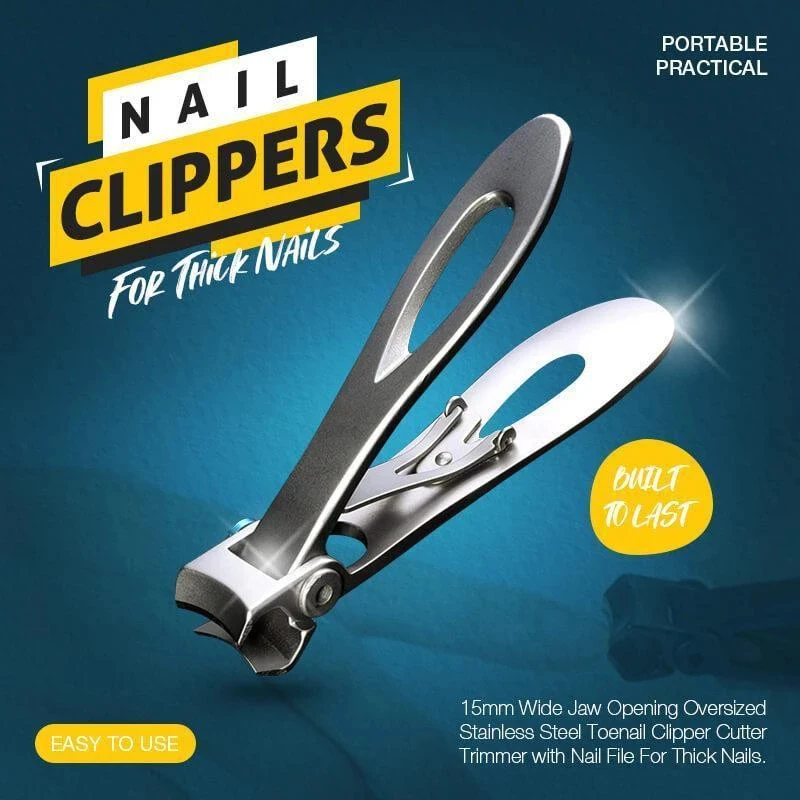 

Nail Clippers For Thick Nails Trimmer Manicure Toenail Stainless-Steel Professional for Thick Opening Oversized Manicure-