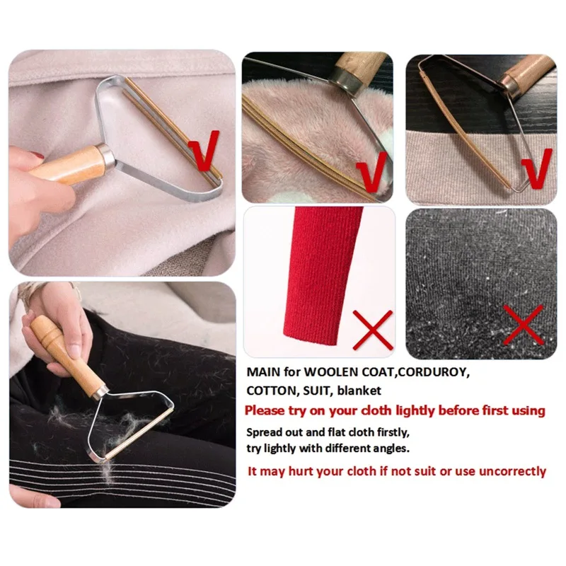 

Portable Lint Remover Clothes Brush Shaver Manual Epilator for Coat Sweater Shaver Sofa Plush Fabric Hair Lint Remover Roller