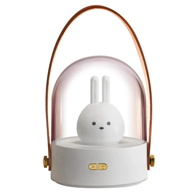 

Portable Music Night Light Bedroom Desktop Cute Lamp Three Levels Of Brightness Adjustment Sleeping Lamp