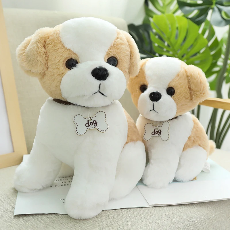 Hcdtoy 20-40CM Cute Kawaii Husky Chihuahua Corgi Teddy Dog Pug Filled Animal Simulation Plush Toy Doll Kids' Birthday Gifts | Игрушки и