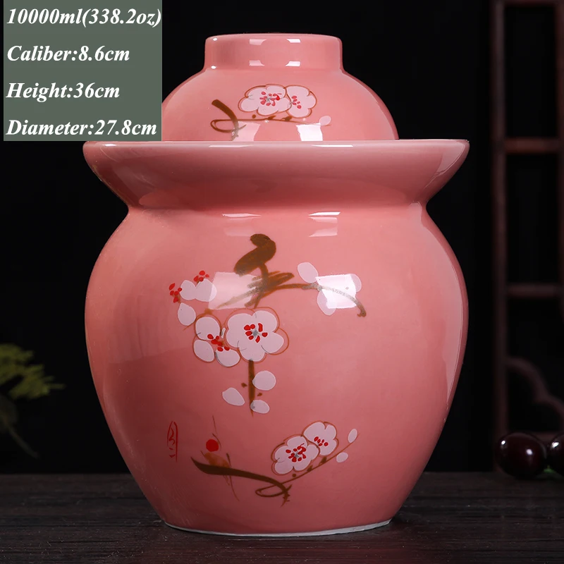 

Jingdezhen Ceramic Kimchi Jar Household Cabbage Pickling Jars Restaurant Hotel Pickle Jar Pickles Container Pickled Storage Tank