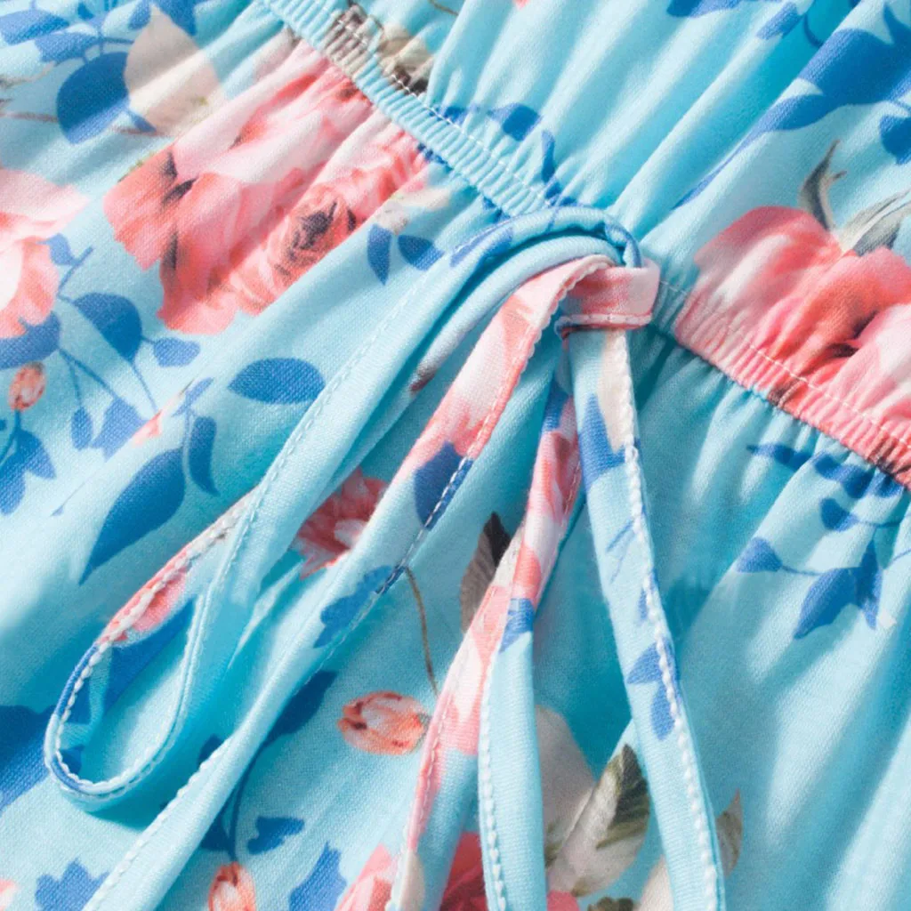 Женское пляжное платье с цветочным принтом Сексуальные вечерние платья круглым