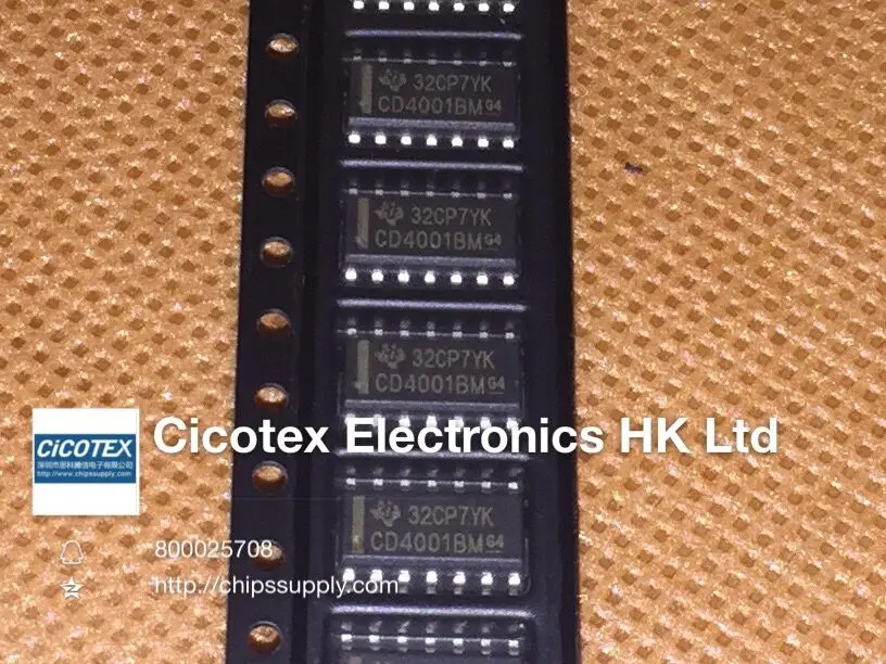 20 шт./лот CD4001BM лапками углублением SOP-14 IC GATE или 4CH 2-INP 14-SOIC CD4001BM96 | Обустройство дома